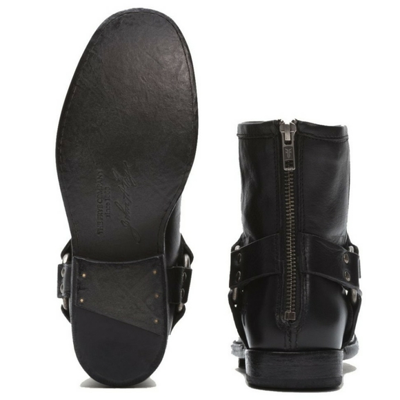 FRYE Phillip Harness Short Boot in Black size 6.5 - Picture 6 of 10